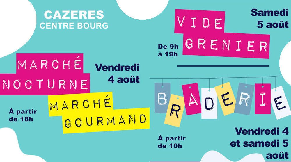 Marché nocturne, braderie et vide-grenier